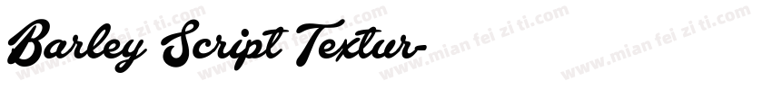 Barley Script Textur字体转换